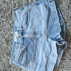 Blue jean shorts